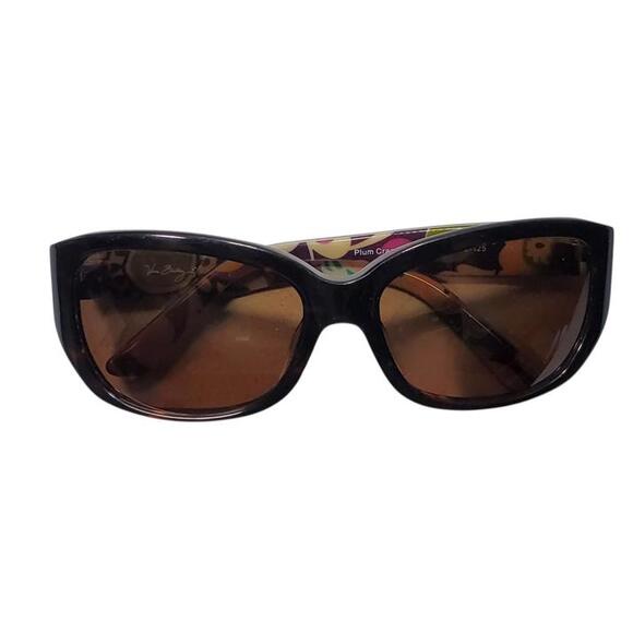 Vera Bradley Sunglasses Plum Crazy VB Elaine 56-16-125 UV400 - Picture 1 of 16